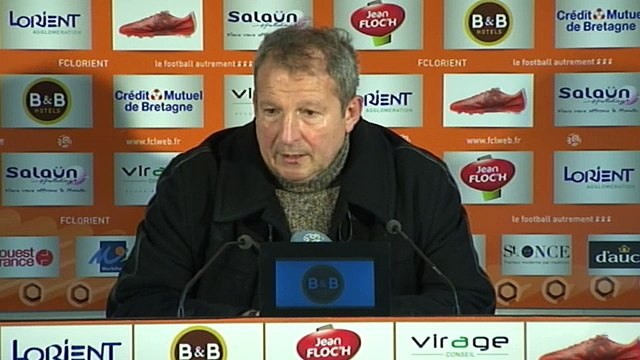 Rolland Courbis après FC Lorient 0-0 MHSC (23ème journée L1)
