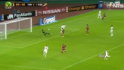 اهداف مباراة تونس وغينيا الاستوائية كاملة 1-2 عصام الشوالي Can 2015