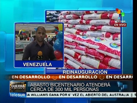 Venezuela: reinauguran Gran Abasto Bicentenario de Caracas