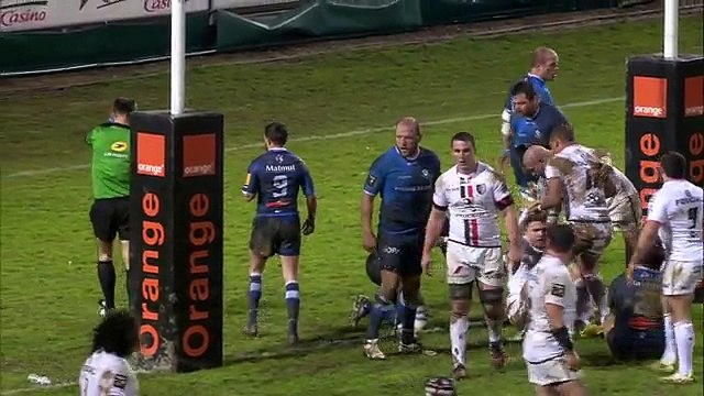 TOP14 - Castres-Toulouse: Essai Tobby Flood (TLS) - J17 - Saison 2014/2015