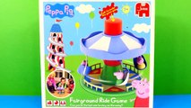 peppa pig español Play Doh Peppa Pig Fairground Ride Game Merry Go Round Mummy Daddy George Playdoug