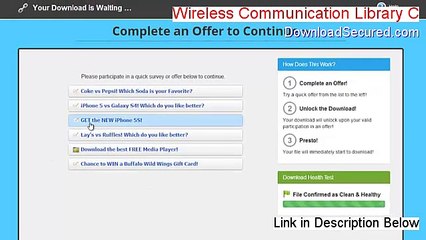 Wireless Communication Library C++ Developer Edition Download - Free of Risk Download