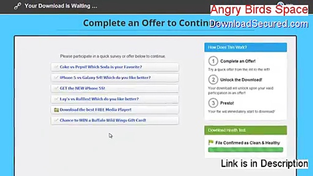 Angry Birds Space Download (Instant Download)