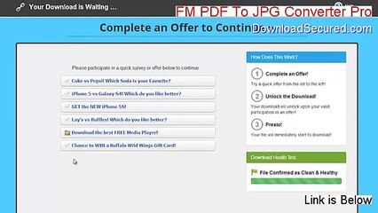 FM PDF To JPG Converter Pro Free Download - Free of Risk Download [2015]
