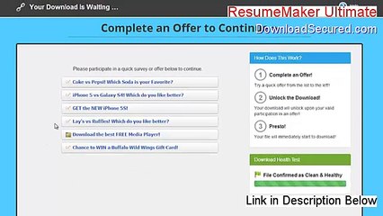 ResumeMaker Ultimate Download (Risk Free Download 2015)