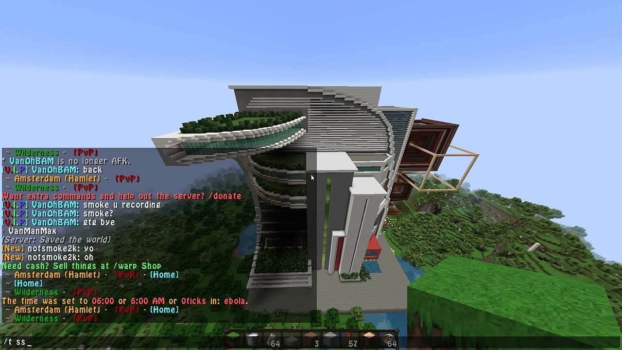 Minecraft Modern/Futuristic Building