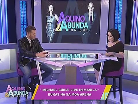Michael Buble on Aquino Abunda Tonight, January 30, 2015