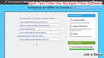 Split Text Files Into Multiple Files Software Free Download - Legit Download 2015