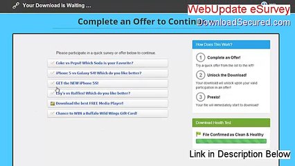 WebUpdate eSurvey Serial [Free of Risk Download 2015]