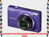 Nikon COOLPIX S6100 16 MP Digital Camera with 7x NIKKOR Wide-Angle Optical Zoom Lens and 3-Inch