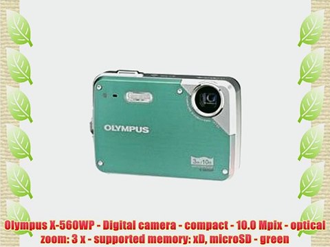 Olympus X-560WP - Digital camera - compact - 10.0 Mpix - optical zoom: 3 x - supported memory: