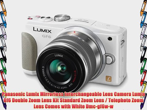 Panasonic Lumix Mirrorless Interchangeable Lens Camera Lumix Gf6 Double Zoom Lens Kit Standard