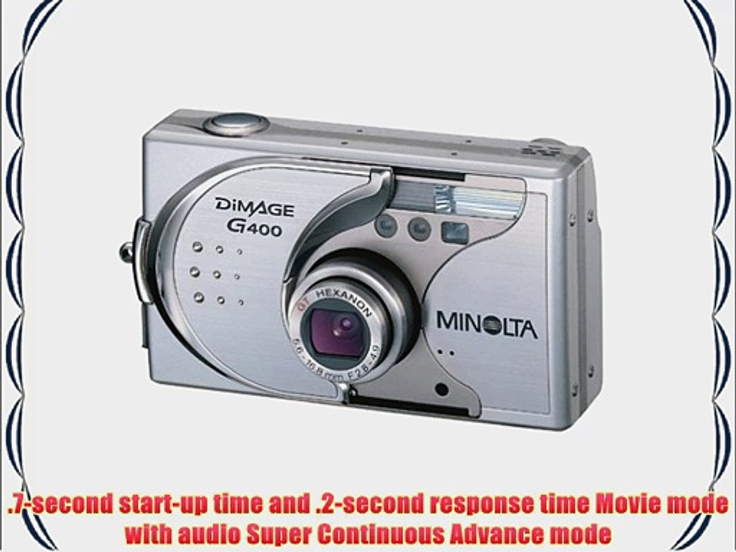 Minolta Dimage G400 4.0 MP Digital Camera with 3x Optical