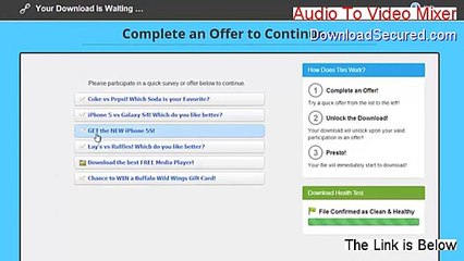 Audio To Video Mixer Keygen - Free of Risk Download (2015)