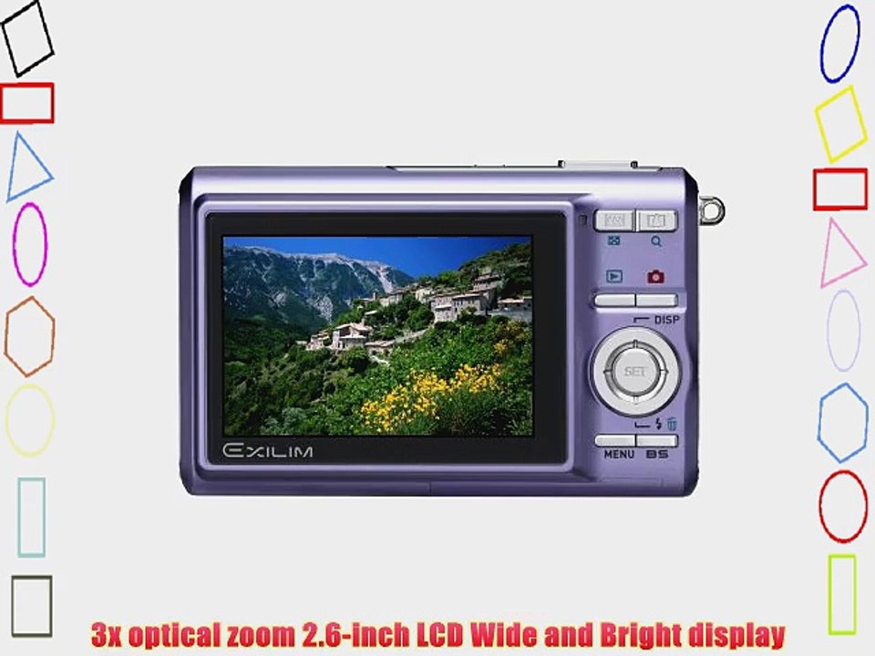 Casio Exilim EX-Z75 7.2MP Digital Camera with 3x Anti Shake Optical Zoom (Blue)