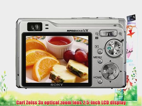 Sony Cybershot DSCW90 8MP Digital Camera with 3x Optical Zoom and Super Steady Shot (Silver)