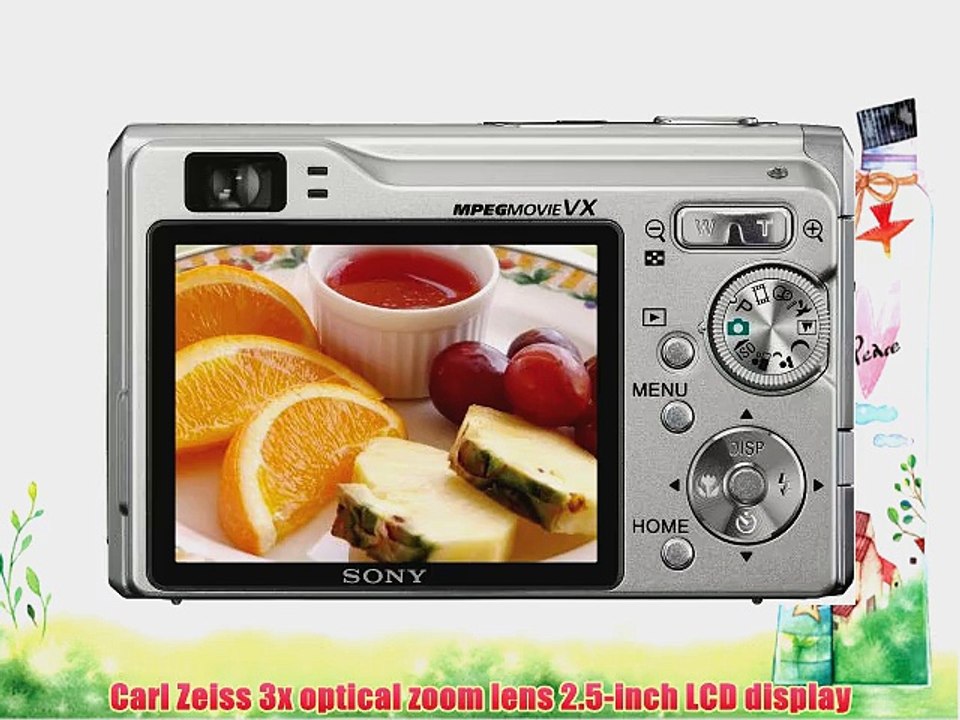 Sony Cybershot DSCW90 8MP Digital Camera with 3x Optical Zoom and Super Steady Shot (Silver)