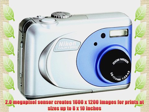 Nikon Coolpix 2000 2MP Digital Camera w/ 3x Optical Zoom
