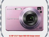 Sony Cybershot DSCW130/P 8.1MP Digital Camera with 4x Optical Zoom with Super Steady Shot (Pink)