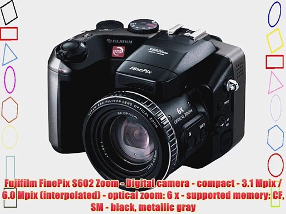 Fujifilm FinePix S602 Zoom - Digital camera - compact - 3.1 Mpix / 6.0 Mpix  (interpolated) - video Dailymotion