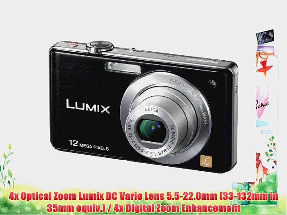 Panasonic Lumix DMC-FS4 Black 8.1MP Digital Camera