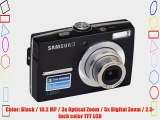 Samsung L200 10MP Digital Camera with 3x Optical Zoom (Black)