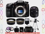 Sony Alpha SLT-A77 Translucent Mirror Digital SLR Camera - Body only with Sony DT 18-55mm f/3.5-5.6