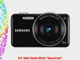 Samsung EC-ST95ZZBPBUS Digital Camera with 16 MP 5x Optical Zoom and Touchscreen Black
