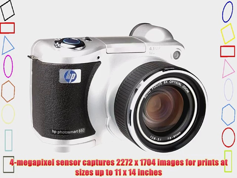 Vijf Afhankelijkheid liberaal HP PhotoSmart 850 4MP Digital Camera w/ 8x Optical Zoom - video Dailymotion