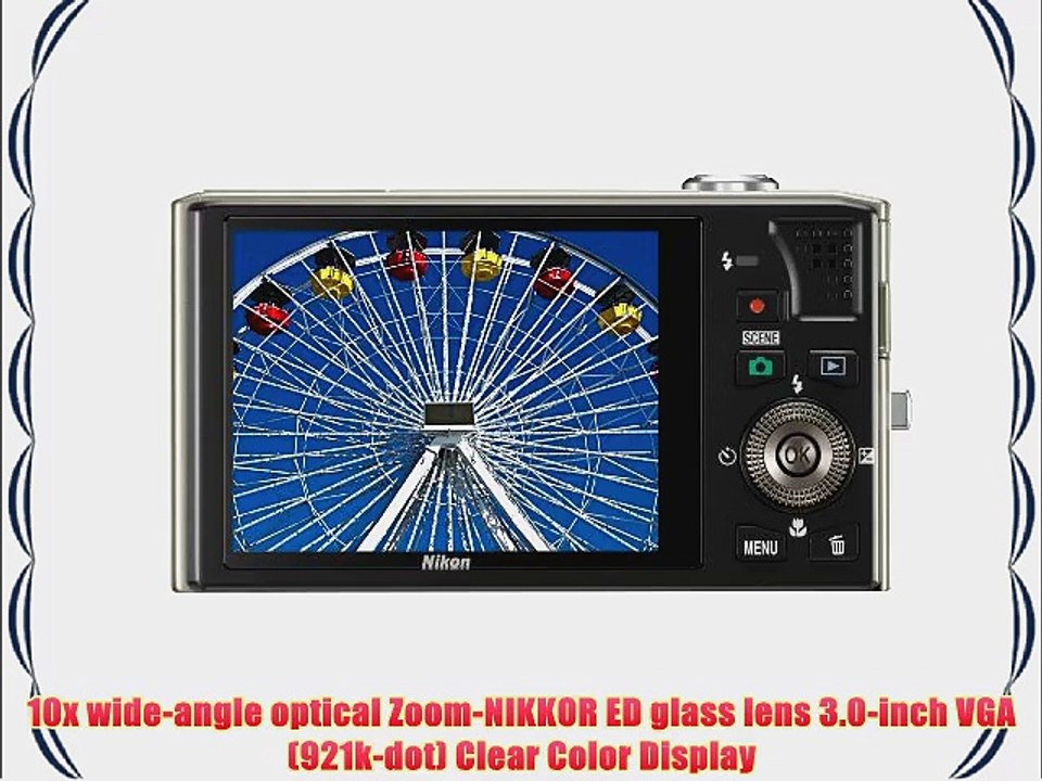 Nikon Coolpix S8000 14 MP Digital Camera with 10x Optical Vibration Reduction (VR) Zoom and