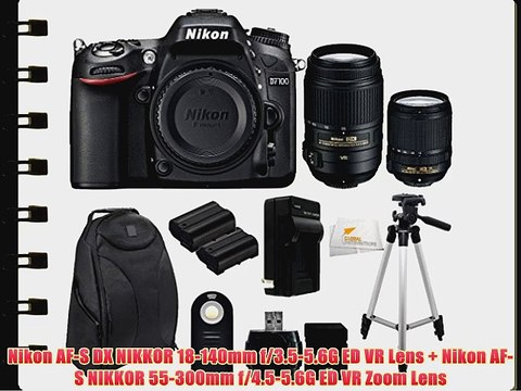 Nikon D7100 24.1 MP DX-Format CMOS Digital SLR (Body Only) Nikon AF-S DX NIKKOR 18-140mm