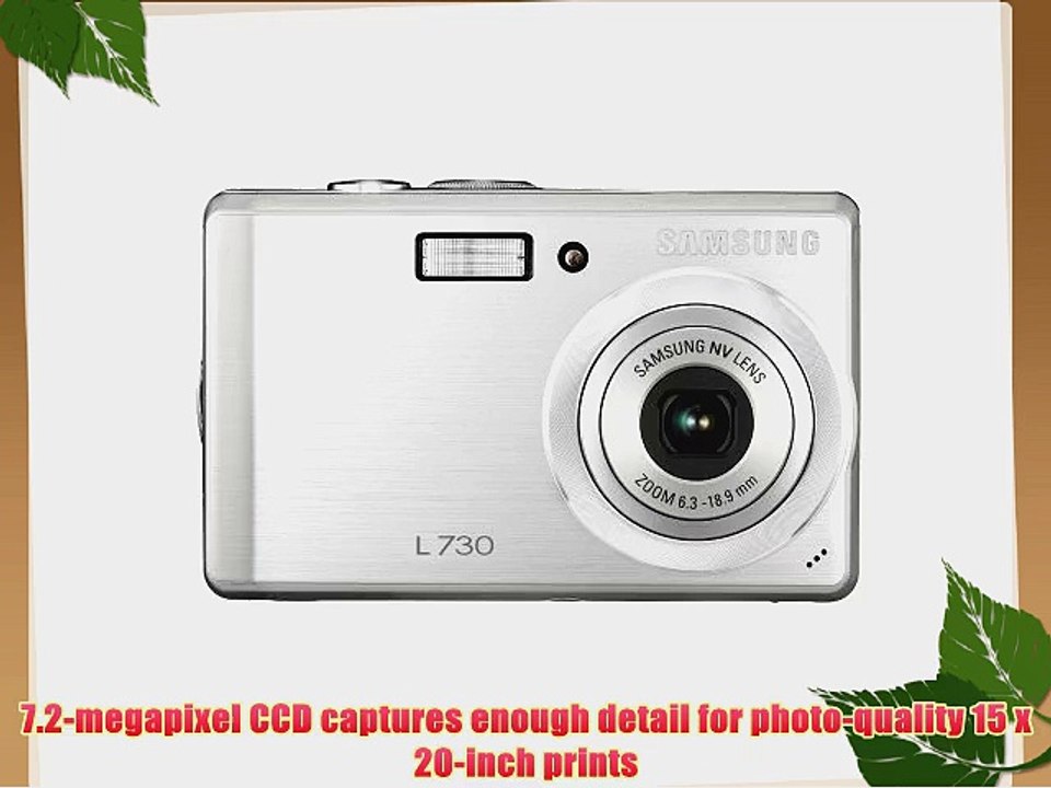Samsung Digimax L730 7.2MP Digital Camera with 3x Optical Zoom (Silver)