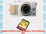 Olympus E-PL5 with 14-42mm Lens (White)   Free 16 GB Memory Card