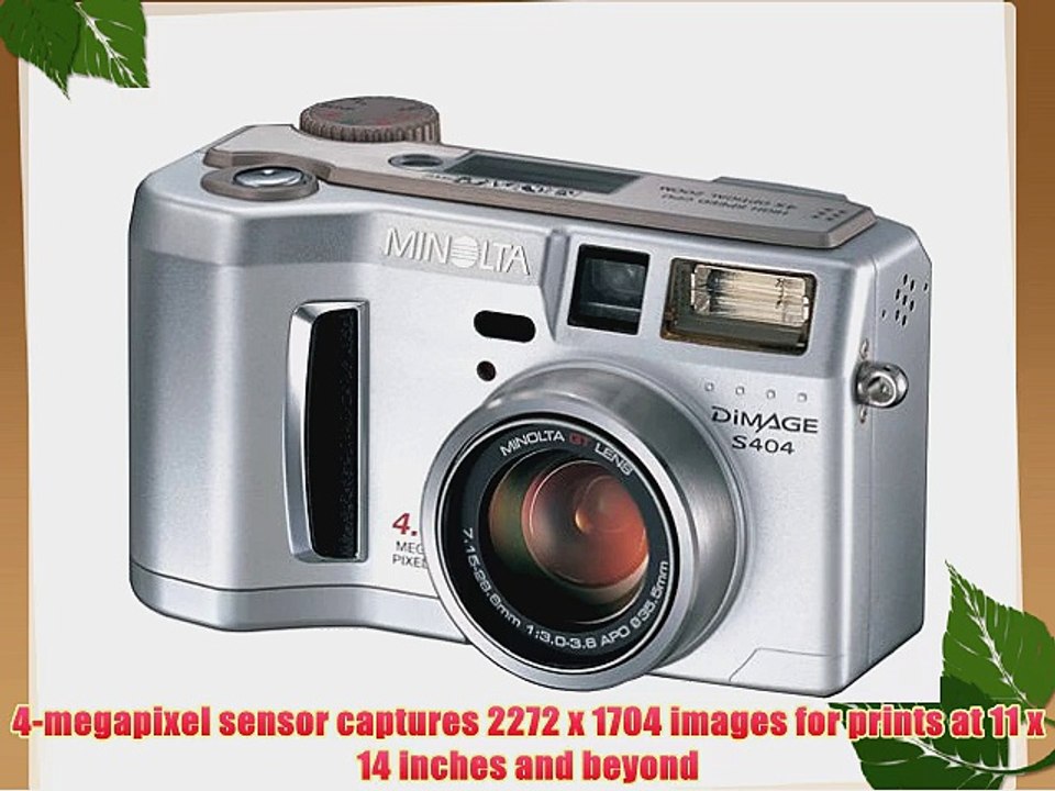 Minolta Dimage S404 4MP Digital Camera with 4x Optical Zoom