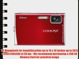 Nikon Coolpix S50 7.2MP Digital Camera with 3x Optical Vibration Reduction Zoom (Red)