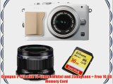 Olympus E-PL5 with 14-42mm (White) and 25mm Lens   Free 16 GB Memory Card