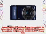 Samsung WB250F/WB200F Smart Digital Camera 14.2 MP 18x Optical Zoom Wi-Fi Cobalt Black   8GB