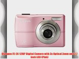 Olympus FE-26 12MP Digital Camera with 3x Optical Zoom and 2.7 inch LCD (Pink)