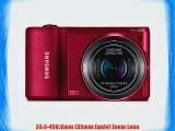 Samsung WB800F 16.3MP w/ Wi-Fi Ready Smart Digital Camera (Red) with 8GB Deluxe Accessory Kit