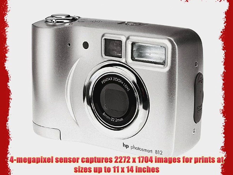 HP PS812 4MP Digital Camera w/ 3x Optical Zoom