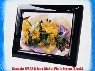 Sungale PF803 8-Inch Digital Photo Frame (Black)