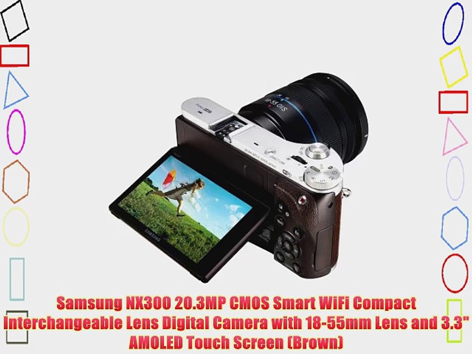 Samsung NX300 20.3MP CMOS Smart WiFi Compact Interchangeable Lens Digital Camera with 18-55mm
