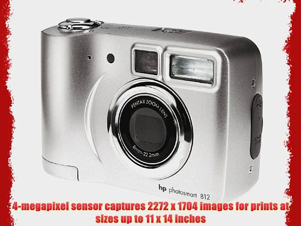 HP PS812 4MP Digital Camera w/ 3x Optical Zoom