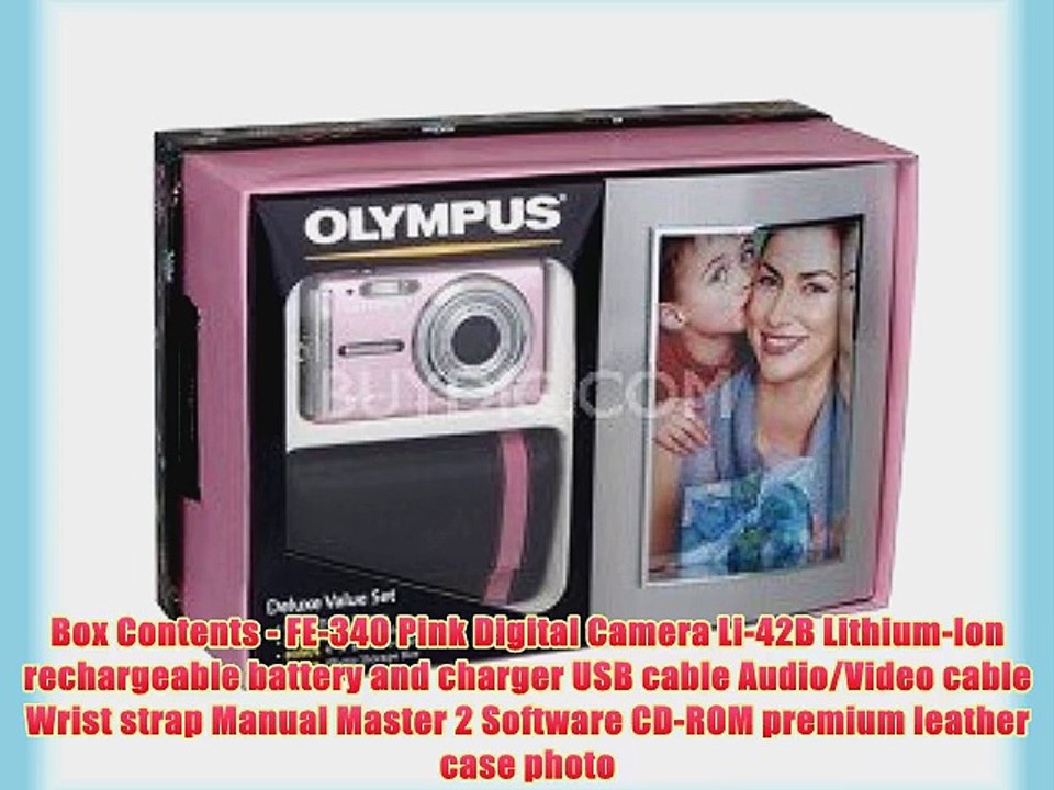Olympus FE-340 Pink Camera Deluxe Kit