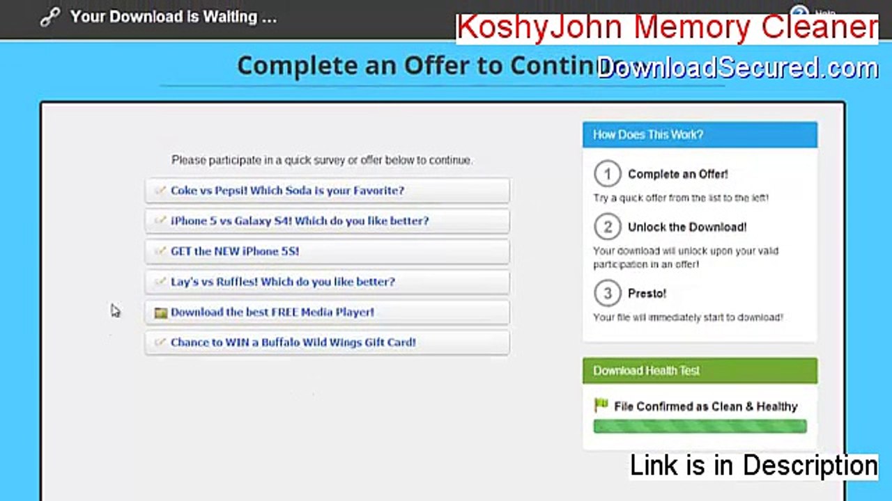 KoshyJohn Memory Cleaner Keygen [Free of Risk Download 2015]