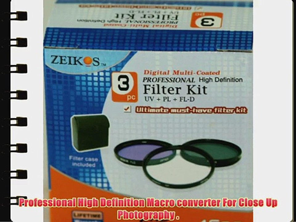 High Definition 0.45x Wide angle and 2x Telephoto Lens Kit Plus 3 Filters and Lens Adapter