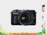 Canon EOS M Mirrorless Digital Camera with 18-55mm Lens and Flash Kit (Black)