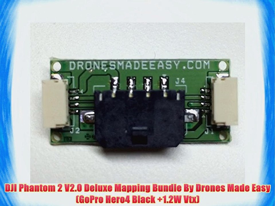 DJI Phantom 2 V2.0 Deluxe Mapping Bundle By Drones Made Easy (GoPro Hero4 Black  1.2W Vtx)