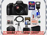 Fujifilm FinePix S1 Weather Resistant Wi-Fi 50x Digital Camera with 64GB Card   Case   Flash