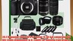 Canon EOS 70D Digital SLR Camera and Canon EF 75-300mm III Lens and Canon 50mm f/1.8 Lens and